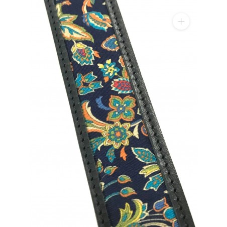 MARCO PASCALI Cinturón en piel y seda