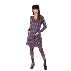 LYLY Vestido cuadros LUKE