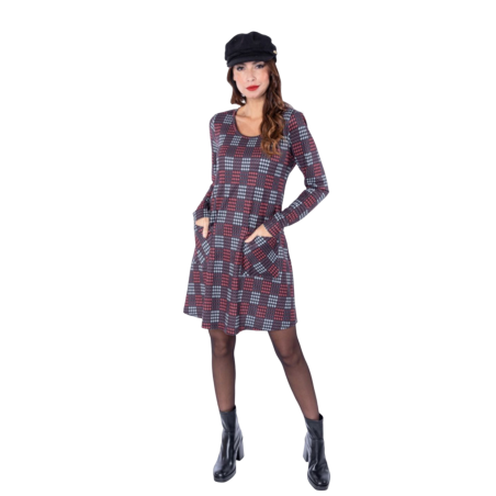 LYLY Vestido cuadros LUKE