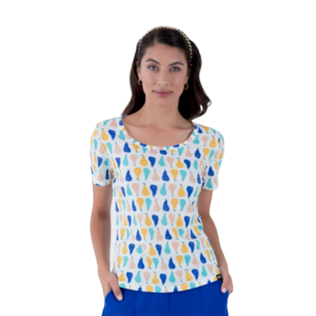 LYLU Camiseta Bromelia print peras de colores