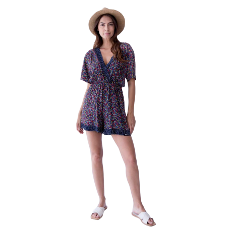 LYLU Mono Mondai corto estampado flores