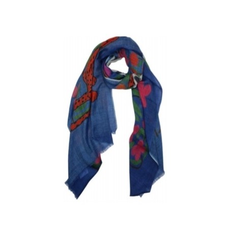 MARCO PASCALI Foulard flores-pantera