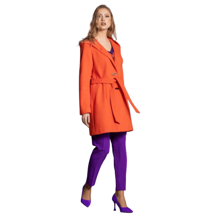 SCUSI Abrigo con capucha y cinturón