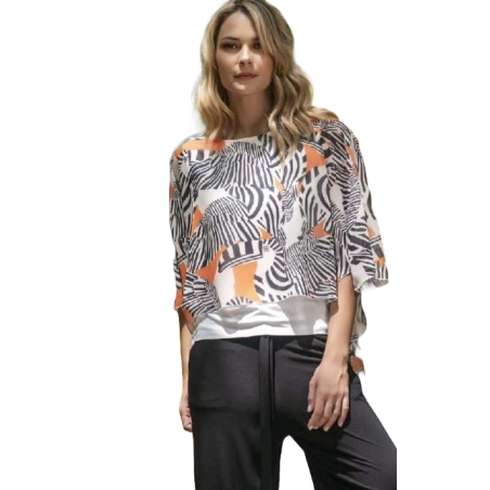 SCUSI Blusa dos piezas superpuestas