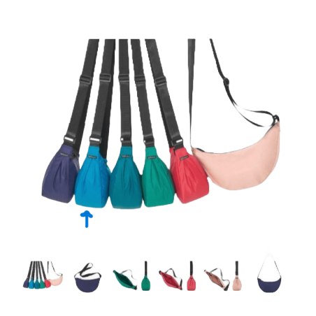 BISETTI Bolso media luna