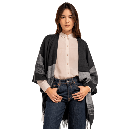 ABBACINO Poncho Estampado a rayas