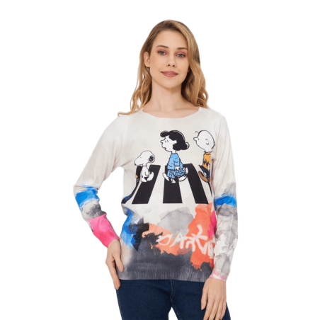 MISSY Jersey cuello redondo SNOOPY