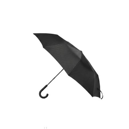 PIEERRE CARDIN Paraguas largo negro logo