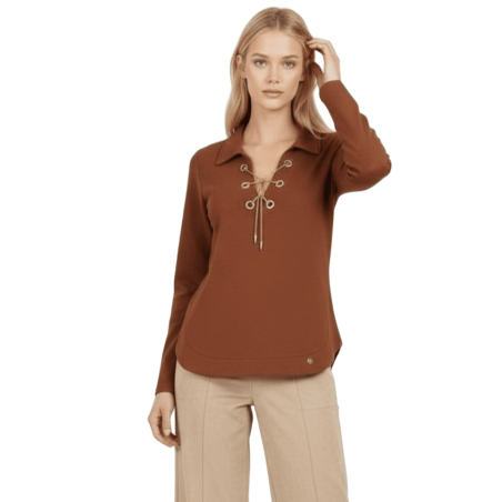 LOLITAS&L Jersey cuello detalles dorado