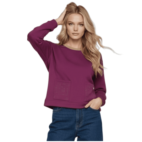 LOLITAS&L Jersey Lila con bolsillos