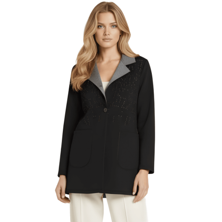 LOLITAS&L Chaqueta larga brillos