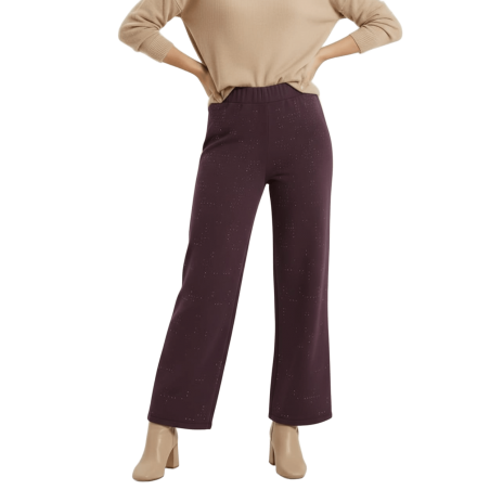 LOLITAS&L Pantalon lila brillantes