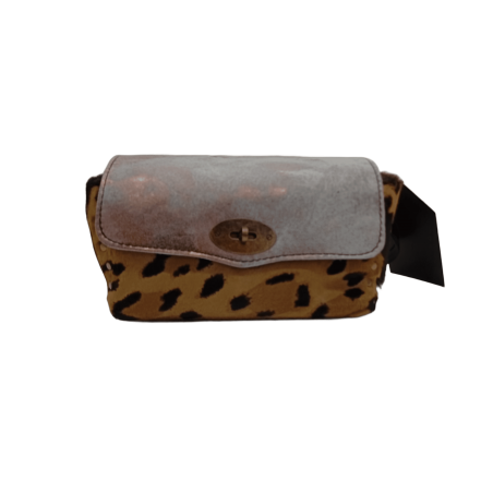 LUXURY Bolso de piel combinada potro