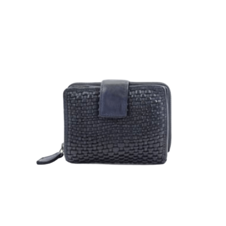 LUXURY Billetero mediano piel trenzada