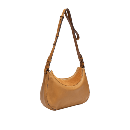 ABBACINO Bandolera en piel y serraje