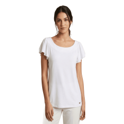 SCUSI Camiseta con lazo escote