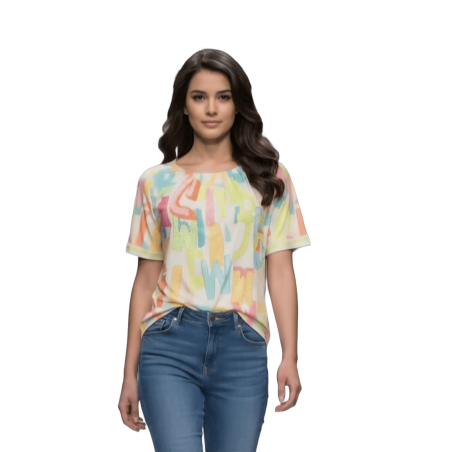 MISSY Camiseta letras brillos