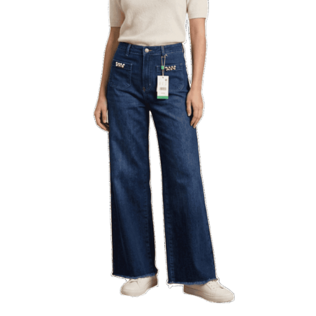 WALTRON Pantalón tejano detalle metálico