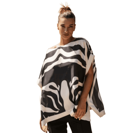 SCUSI Blusa estampado cebra