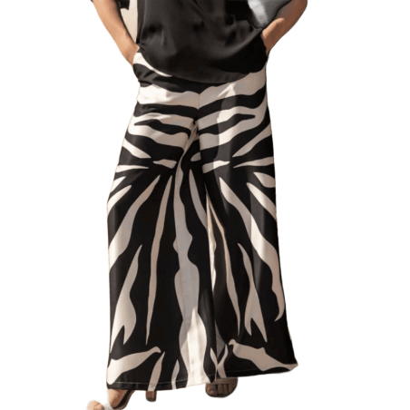 SCUSI Pantalon estampado cebra