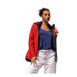 SCUSI Parka con capucha - ROJO