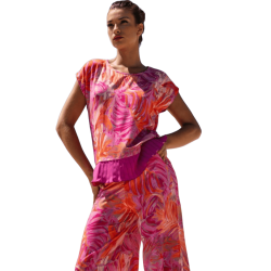 SCUSI Blusa estampada - ROSA