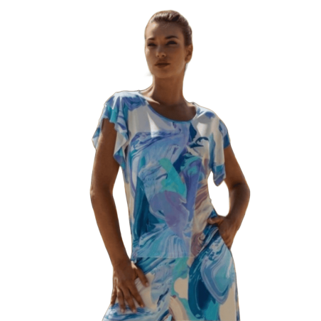 SCUSI Blusa Estampado acuarela