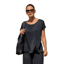 SCUSI Blusa basica - NEGRO