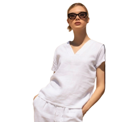 SCUSI Camisa cuello pico -...