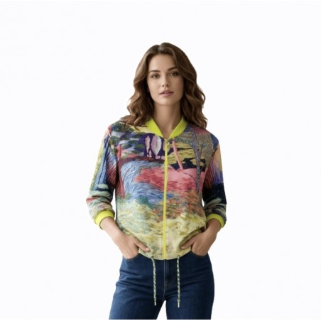 DONA Chaqueta bomber estampada