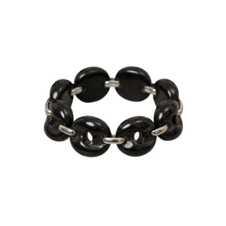 LUXENTER / Pulsera en Plata y Obsidiana