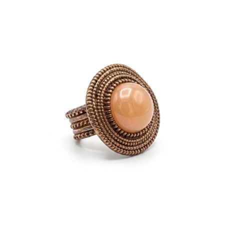PURE NATURE ANILLO PIEDRA NARANJA