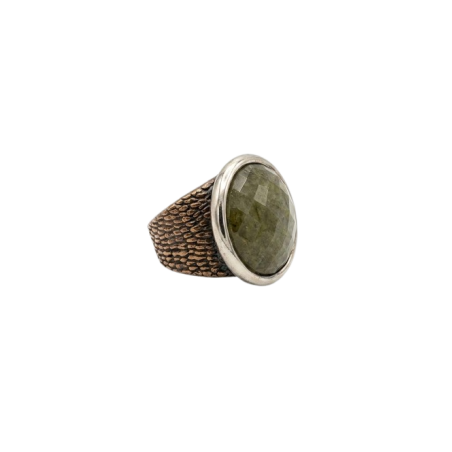 PURE NATURE ANILLO PIEDRA VERDE