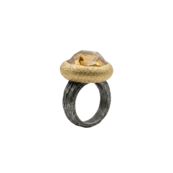 ESTROSIA Anillo rosa citrinio