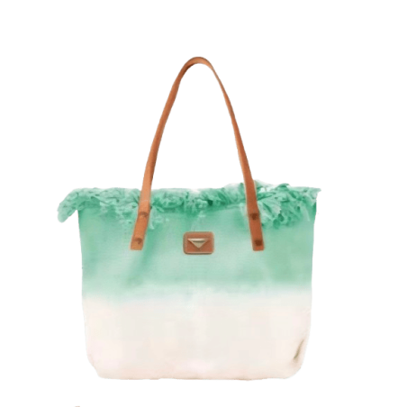 PRIVATA Bolsa de playa desfilachada