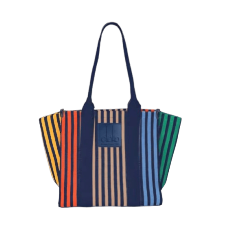GLOKO Bolsa de rayas multicolor
