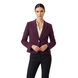 SCUSI Blazer con botón - VINO