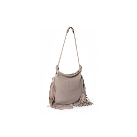 ABBACINO Bolso de hombro en piel con flecos