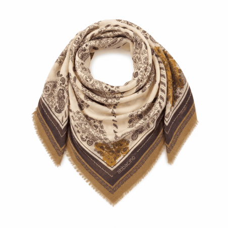 ABBACINO Bandana grande con estampado paisley