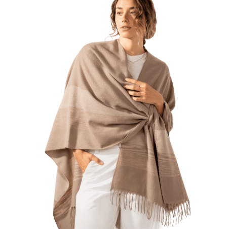 ABBACINO Poncho ajustable a cuadros
