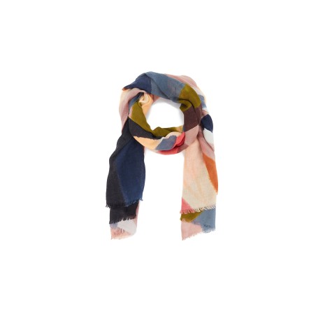 ABBACINO Pañuelo de lana con estampado abstracto multicolor